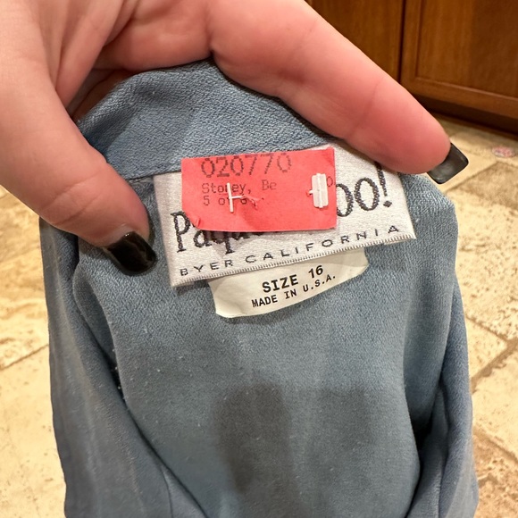 Women’s Vintage Paquette Too! Short sleeve button crop size 16 - Picture 12 of 12